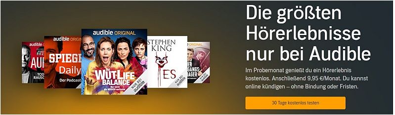 Die größten Hörerlebnisse bei Audible