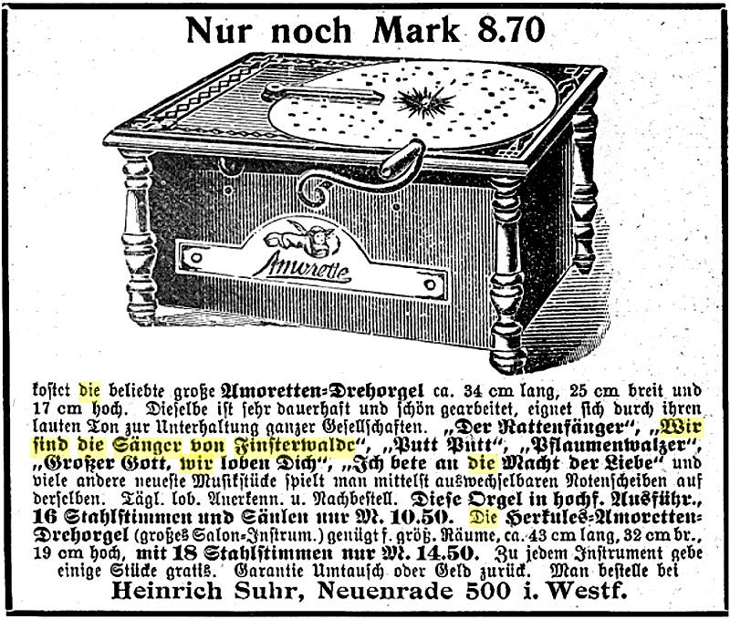 Amoretten-Drehorgel
