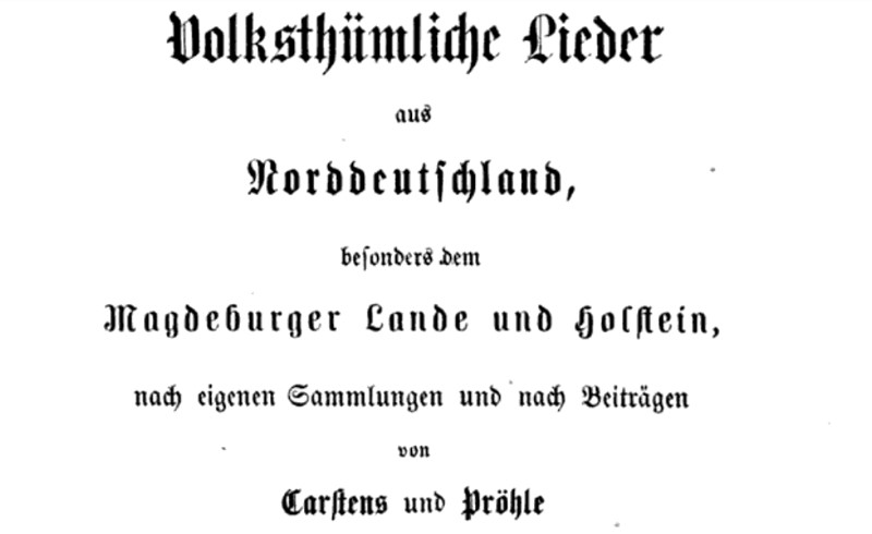 Volkstümliche Lieder aus Norddeutschland