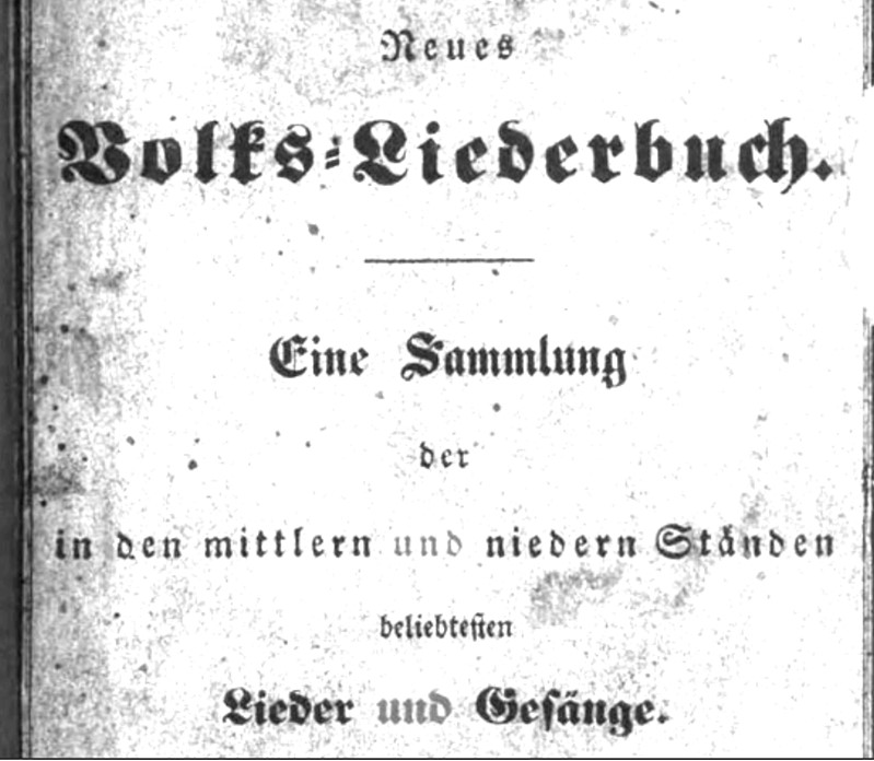 Neues Volks-Liederbuch