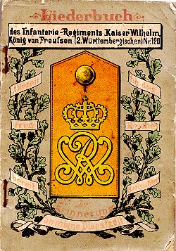 Liederbuch Infanterie-Regiment: